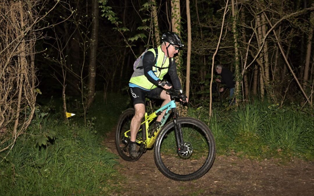 Sortie VTT nocturne à Saint-Sylvain le 06 avril 2024